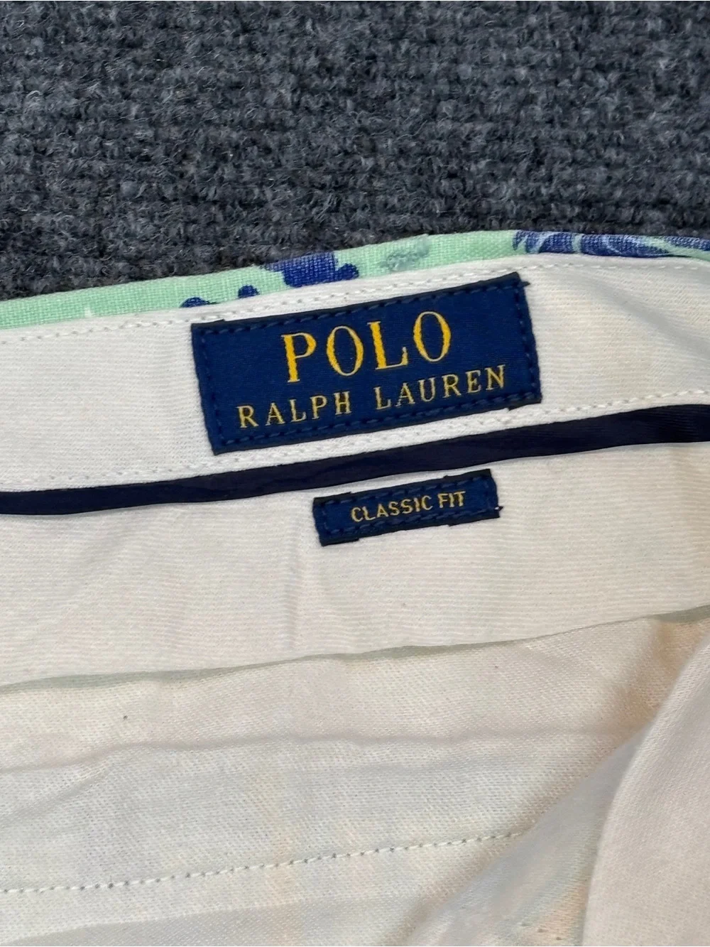 Polo Ralph Lauren linen/cotton blend Hawaiian print shorts size 38